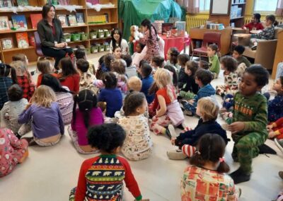 Reading in the library